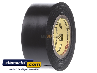 View on the left 3M Deutschland 80610833800 Adhesive tape 6m 19mm black
