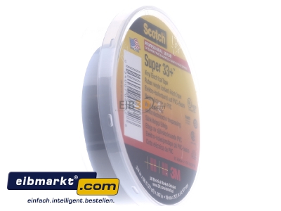 View on the left 3M Deutschland ScotchSuper33+ 19x20 Adhesive tape 20m 19mm black
