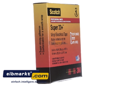 Ansicht links 3M Deutschland ScotchSuper33+ 19x33 Elektro-Isolierband 19mm x33m sw 