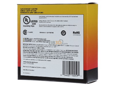 Ansicht hinten 3M Scotch 22 38x33 PVC Elektro-Isolierband 38 mm x 33 m, Vynil 
