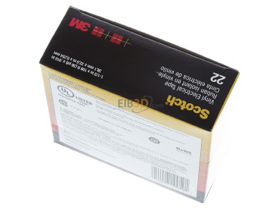 Ansicht oben hinten 3M Scotch 22 38x33 PVC Elektro-Isolierband 38 mm x 33 m, Vynil 