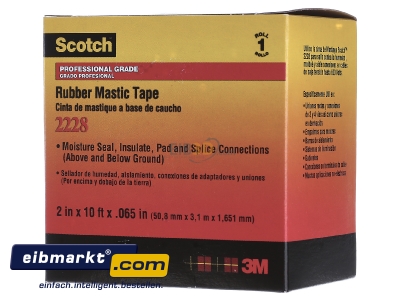 Front view 3M Deutschland Scotch 2228 sw Adhesive tape 3,05m 50,8mm black 
