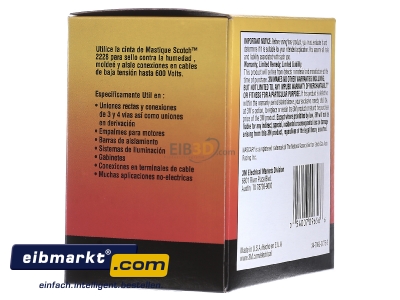 View on the right 3M Deutschland Scotch 2228 sw Adhesive tape 3,05m 50,8mm black 
