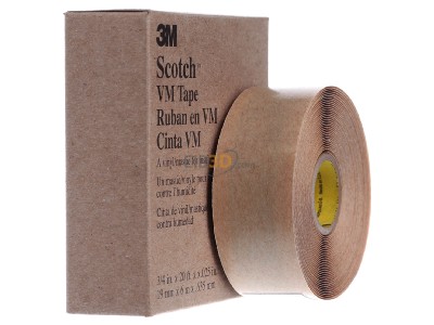 View on the left 3M 80050045006 Adhesive tape 6m 19mm black VM196
