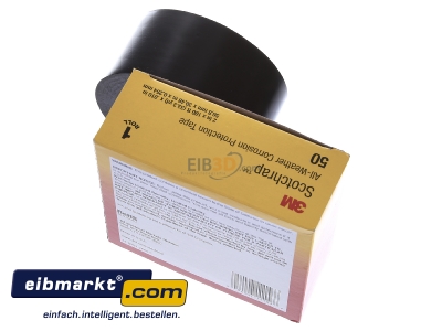 Top rear view 3M Deutschland ScotchRap 50 50x30 Adhesive tape 30m 50mm black
