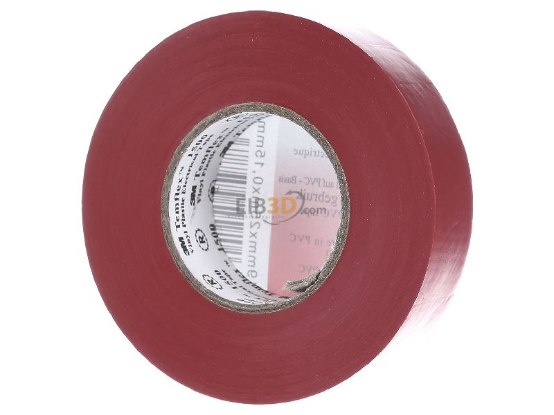 3M Deutschland Vinyl Elektro-Isolierband TemFlex 1500 19x25rt rot Klebebänder 