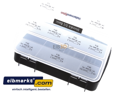 Ansicht oben hinten HellermannTyton 380-03001 Schrumpfschlauch-Set SHRINKIT 321 Basiv 