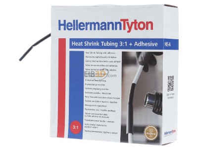 Ansicht rechts Hellermann Tyton HISA-3/1-PEX-BK Schrumpfschlauch sw 3=1 L=10m 