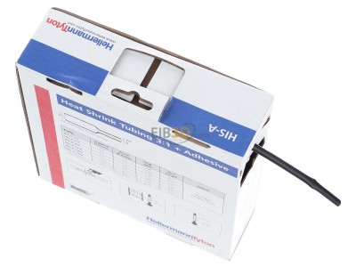 Ansicht oben links Hellermann Tyton HISA-3/1-PEX-BK Schrumpfschlauch sw 3=1 L=10m 