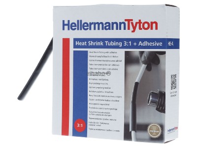 Ansicht rechts Hellermann Tyton HISA-9/3-PEX-BK Schrumpfschlauch sw 3=1 L=5m 