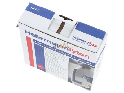 Ansicht oben rechts Hellermann Tyton HISA-12/4-PEX-BK Schrumpfschlauch sw 3=1 L=5m 