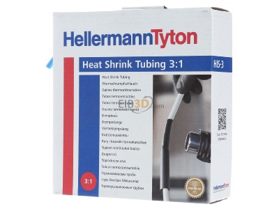 Ansicht rechts Hellermann Tyton HIS-3-6/2-PEX-BU Warmschrumpfschlauch 3:1 bl 5m 