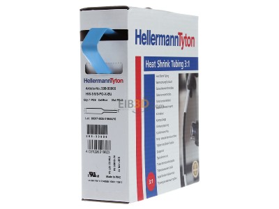 Ansicht links Hellermann Tyton HIS-3-9/3-PEX-BU Warmschrumpfschlauch 3:1 bl 5m 