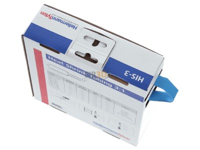 Ansicht oben hinten Hellermann Tyton HIS-3-9/3-PEX-BU Warmschrumpfschlauch 3:1 bl 5m 