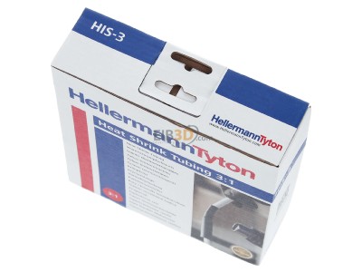 Ansicht oben vorne Hellermann Tyton HIS-3-18/6-PEX-CL Schrumpfschlauch 