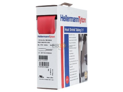 Frontansicht Hellermann Tyton HIS-3-24/8-PEX-RD Schrumpfschlauch 