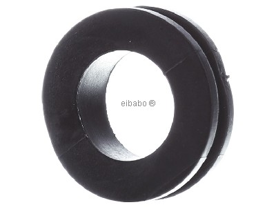 Back view Hellermann Tyton HV 1305-PVC-BK Grommet 6...9mm 
