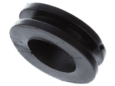 Top rear view Hellermann Tyton HV 1305-PVC-BK Grommet 6...9mm 
