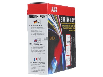 Ansicht links ABB HSB500 (VE6m) Schrumpfschlauch sw 12,7/6,4mm0,30/0,7mm HSB500 (Inhalt: 6m)