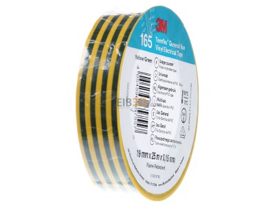 View on the left 3M Temflex165 gngb19X25 Adhesive tape 0,025m 19mm yellow 
