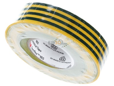 Top rear view 3M Temflex165 gngb19X25 Adhesive tape 0,025m 19mm yellow 
