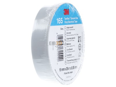 View on the left 3M Temflex165 gr19X25 Adhesive tape 25m 19mm grey 
