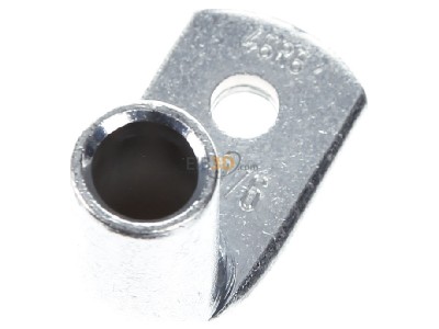 Ansicht oben hinten Klauke 46R/6 Rohrkabelschuh 50qmm 90Grad abgew. 