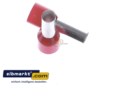 View top left Klauke 476/12 Cable end sleeve 10mm insulated
