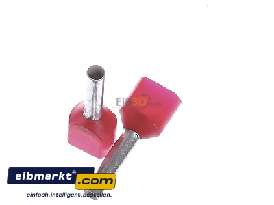 View up front Klauke 871/10 Cable end sleeve 1mm insulated
