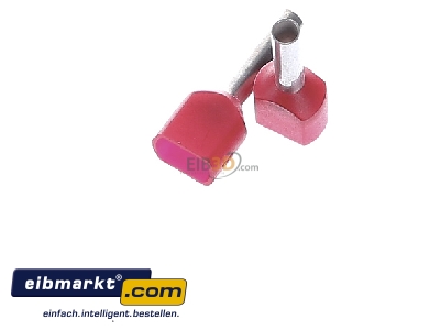 Top rear view Klauke 871/10 Cable end sleeve 1mm insulated
