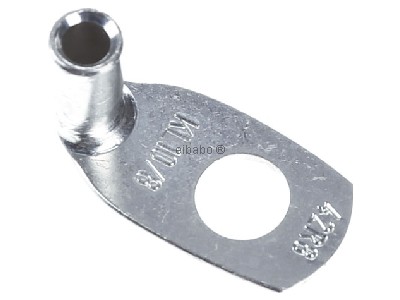 Ansicht oben links Klauke 42R/8 Rohrkabelschuh 10qmm 90Grad abgewi. 