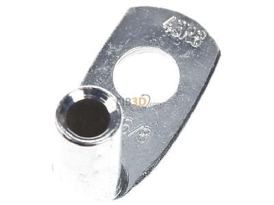 Ansicht oben hinten Klauke 43R/8 Rohrkabelschuh 16qmm 90Grad abgew. 