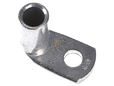Ansicht oben links Klauke 46R/8 Rohrkabelschuh 50qmm 90Grad abgew. 