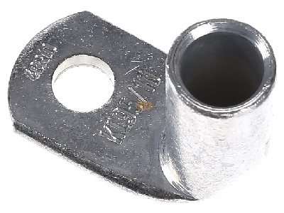 Ansicht oben links Klauke 48R/10 Rohrkabelschuh 95qmm 90Grad abgew. 
