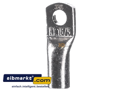 Frontansicht Klauke 3R5 Rohrkabelschuh 16qmm 3R/5 o.S.
