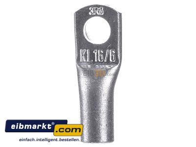 Frontansicht Klauke 3R/6 o.S. Rohrkabelschuh 16qmm 