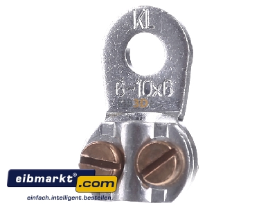 Front view Klauke 572R/6 Screw cable lug 6...10mm M6
