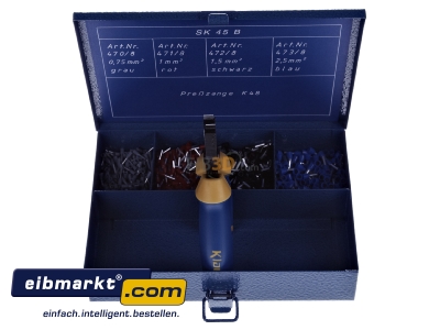 View up front Assortment box for connection material SK 45/B Klauke SK 45/B
