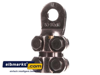 Front view Klauke 587R/10 bk Screw cable lug 50...70mm M10 
