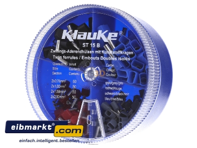 Front view Klauke ST 15 B Assortment box for connection material - 
