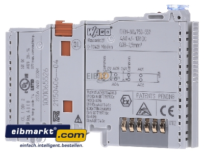 View on the right WAGO Kontakttechnik 750-557 Fieldbus analogue module 0 In / 4 Out - 
