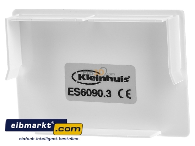 Back view Kleinhuis ES6090.3 End cap for installation duct 60x90mm - 
