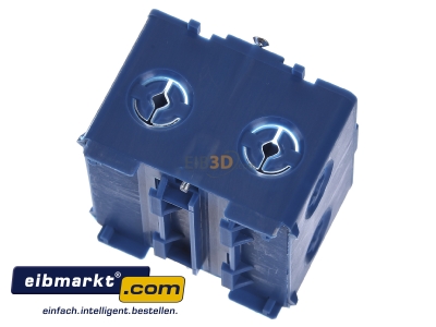 Top rear view Kleinhuis KED65/0 Junction box for wall duct rear mounted
