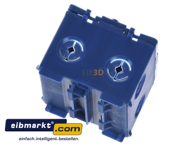 Top rear view Kleinhuis KED65 Junction box for wall duct rear mounted

