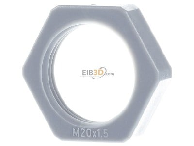 Front view OBO 116 M20 SGR PA Locknut for cable screw gland M20 
