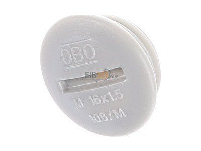 View up front OBO 108 M16 PS Plug for cable screw gland M16 
