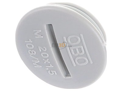 View up front OBO 108 M20 PS Plug for cable screw gland M20 

