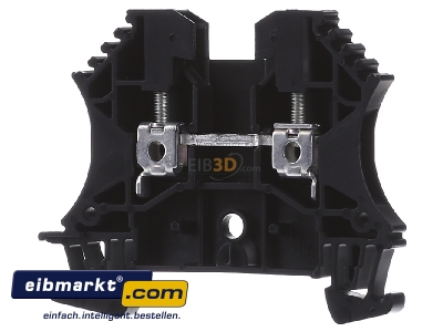 Frontansicht Weidmller WDU 2.5 SW Durchgangsklemme 