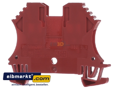 Back view Weidmller WDU 2.5 RT Feed-through terminal block - 
