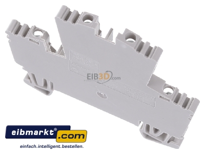 Top rear view Weidmller WDK 2.5 ZQV Feed-through terminal block 5,1mm 24A
